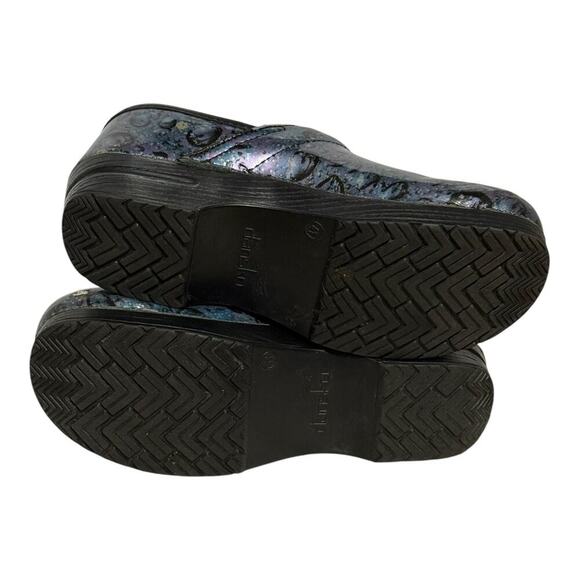 Dansko Professional Clogs Women's 10.5 Raindrop Galaxy Embossed Leather - Picture 8 of 8
